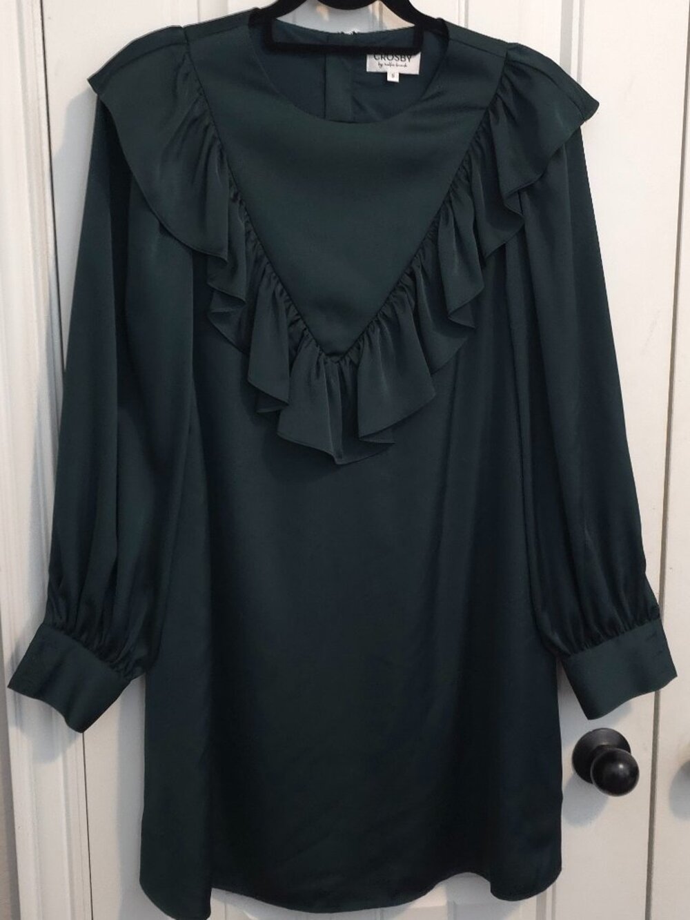 Crosby by Mollie Burch Dark Green Miles Mini Dress - Womans Size S